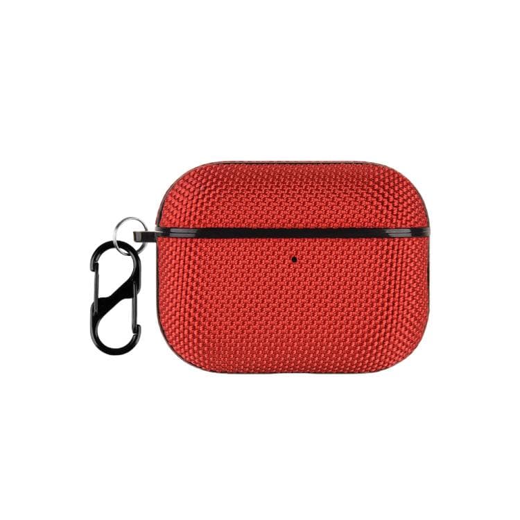 For AirPods Pro 3 Nylon Waterproof Wireless Earphone One-piece Case with Hook(Red)