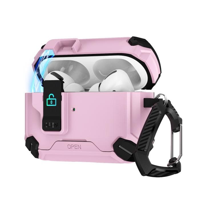 Custodia magnetica MagSafe per AirPods Pro 3 in due colori (Nero Rosa) - Immagine 1