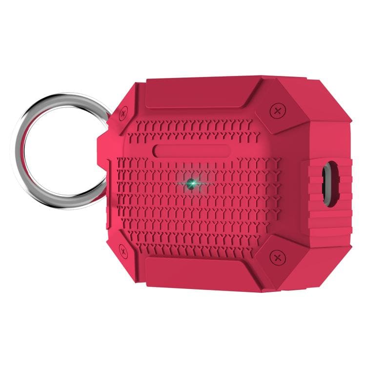 For AirPods Pro 3 Wireless Earphones Shockproof Armor Protective Case(Red)