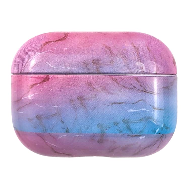 Custodia protettiva in vinile ad acqua marmorizzata per AirPods Pro (Rosa Blu) - Immagine 1