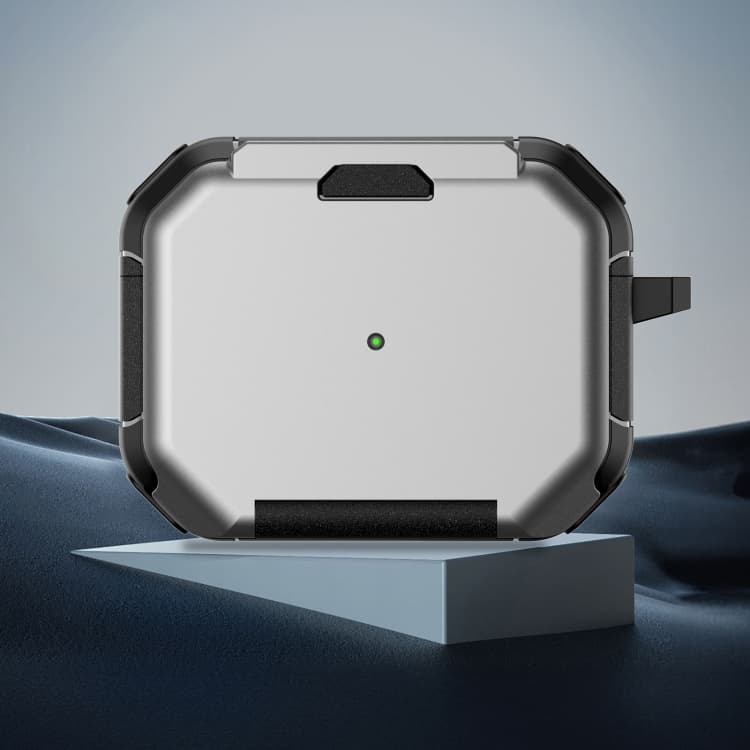 Custodia protettiva per AirPods Pro con design supporto per telefono (Grigio) - Immagine 1