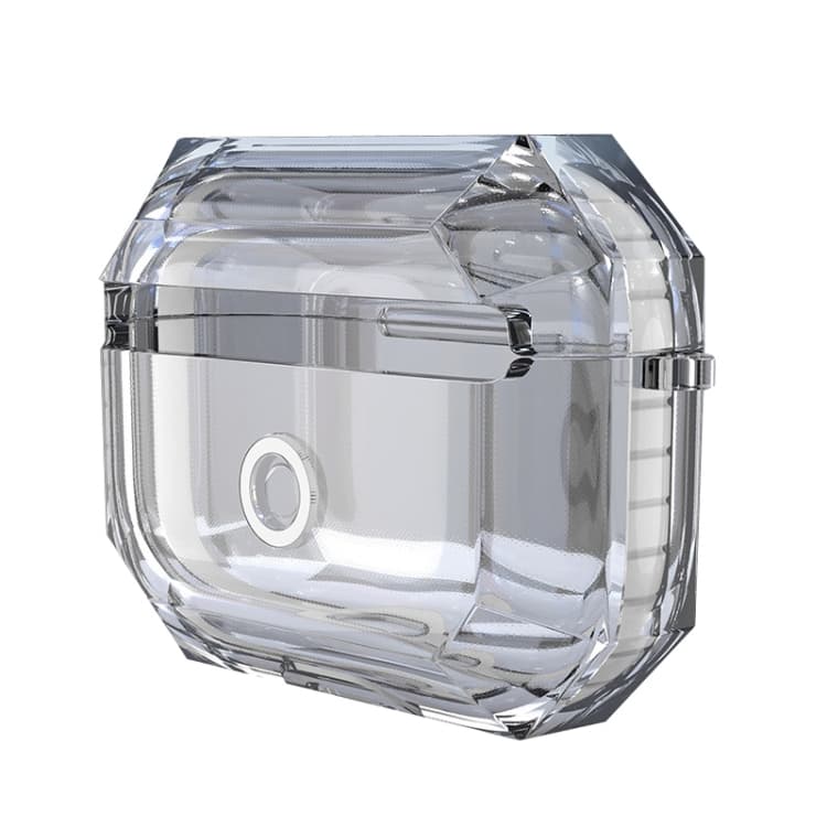 Custodia trasparente morbida in TPU per AirPods Pro RJT-AP-03, auricolari Bluetooth, protezione (Bianco) - Immagine 1