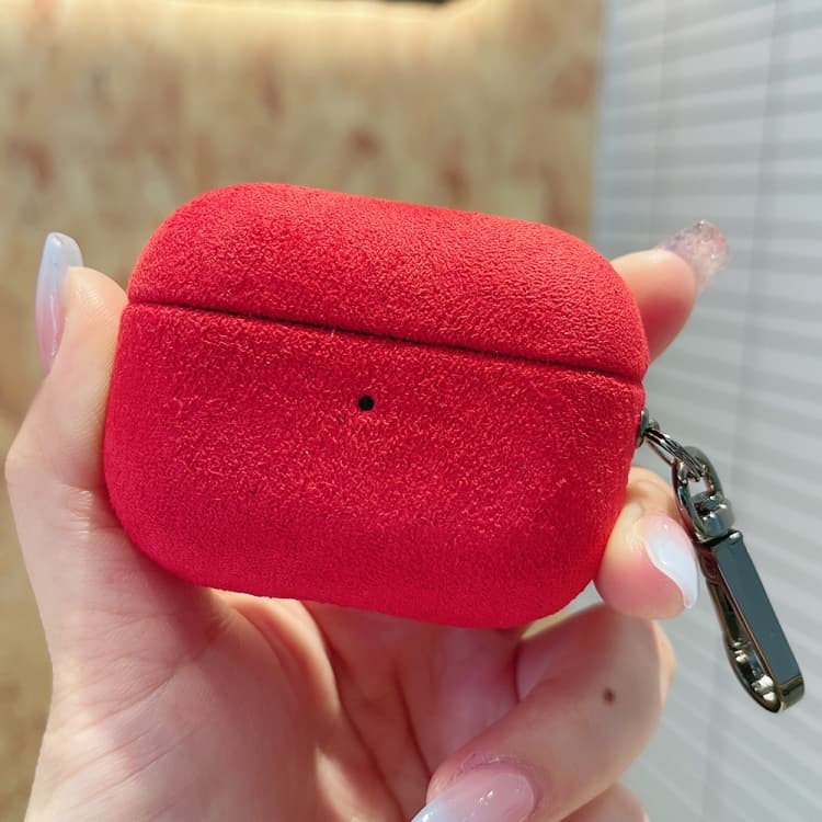 Custodia protettiva in PC per auricolari Bluetooth AirPods Pro Turn Fur (Rosso) - Immagine 1