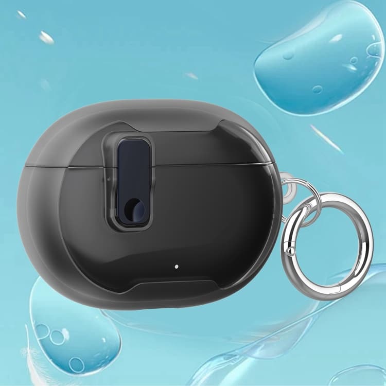 Custodia protettiva in acrilico elettroplaccato trasparente per auricolari For Apple Beats Studio Buds / Buds+ (Nero)
