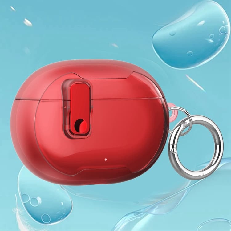 Custodia protettiva in acrilico elettroplaccato trasparente per auricolari For Apple Beats Studio Buds / Buds+ (Rosso)