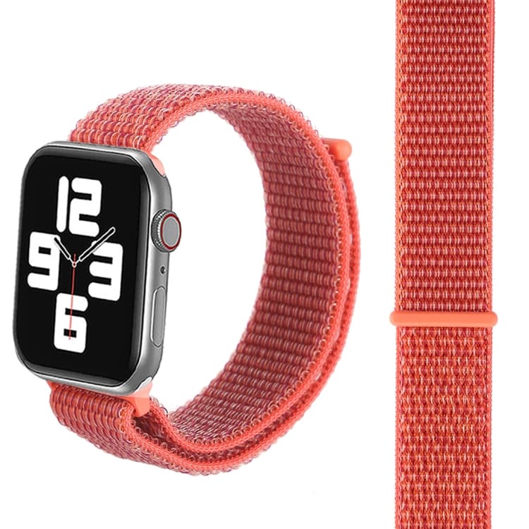 Cinturino in nylon semplice e alla moda per Apple Watch 42mm / 41mm / 40mm / 38mm con chiusura magica (albicocca) - Immagine 1