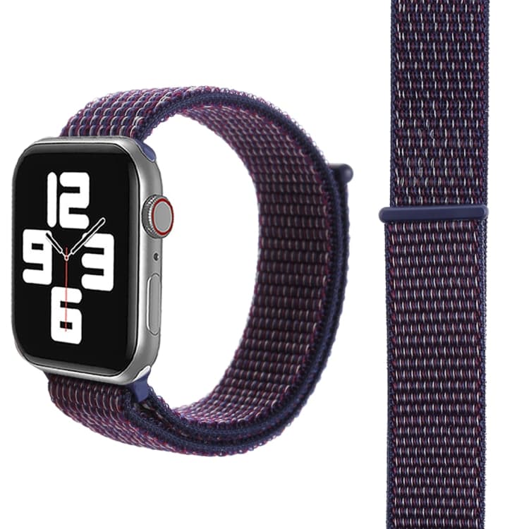Cinturino in nylon semplice e alla moda con bacchetta magica per Apple Watch 42mm / 41mm / 40mm / 38mm (viola scuro) - Immagine 1