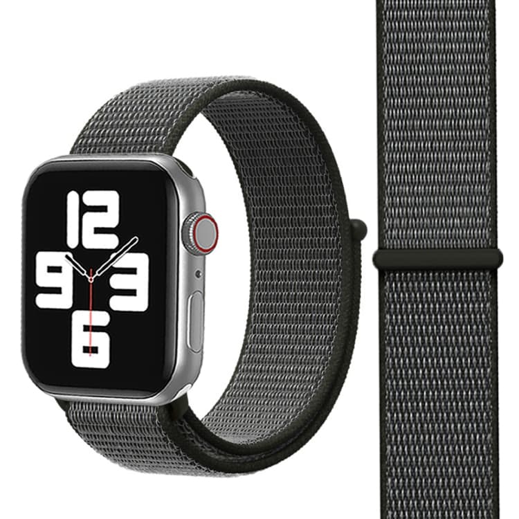 Cinturino in nylon semplice e alla moda per Apple Watch 46mm / 49mm / 45mm / 44mm con bacchetta magica (Grigio) - Immagine 1
