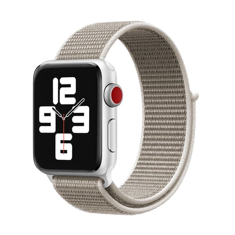 Cinturino in nylon semplice e alla moda con bacchetta magica per Apple Watch 46mm / 49mm / 45mm / 44mm (grigio chiaro) - Immagine 1