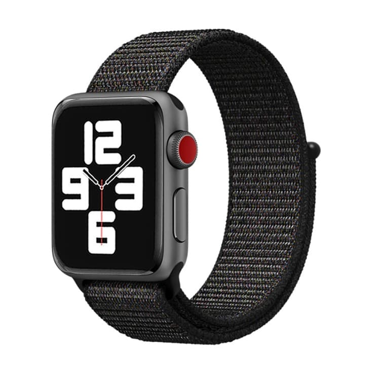 Cinturino in nylon semplice e alla moda con bacchetta magica per Apple Watch 46mm / 49mm / 45mm / 44mm (Notte Nera) - Immagine 1