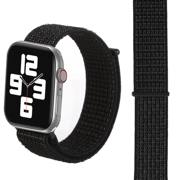 Cinturino in nylon semplice e alla moda con bacchetta magica per Apple Watch 46mm / 49mm / 45mm / 44mm (Notte Nera) - Immagine 1