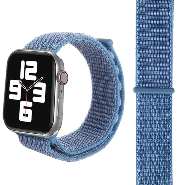 Cinturino in nylon semplice e alla moda per Apple Watch 46mm / 49mm / 45mm / 44mm con bacchetta magica (blu pavone) - Immagine 1
