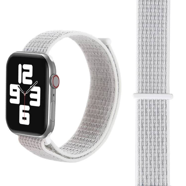 Cinturino in nylon semplice e alla moda per Apple Watch 46mm / 49mm / 45mm / 44mm con bacchetta magica (argento) - Immagine 1