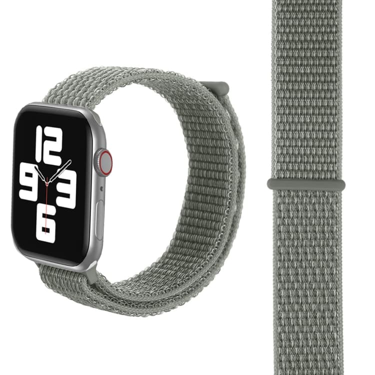 Cinturino in nylon semplice e alla moda con bacchetta magica per Apple Watch 46mm / 49mm / 45mm / 44mm (grigio argento) - Immagine 1