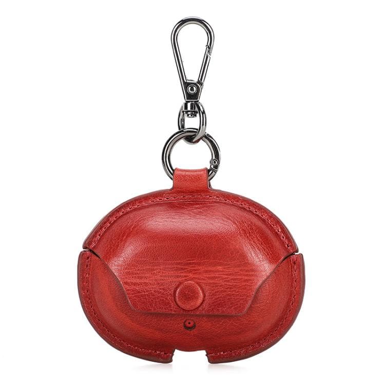 Custodia protettiva in pelle portatile per auricolari Bluetooth For Beats Studio Buds CONTACTS FAMILY CF1136A (Rosso) - Immagine 1