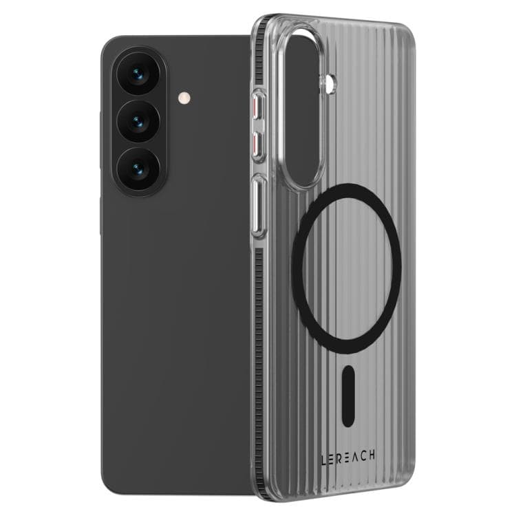 For Galaxy S26 5G LeReach TOC Icicle Series Ice Mist Double-Sided Non-Slip Magnetic Phone Case(Black) - Immagine 1
