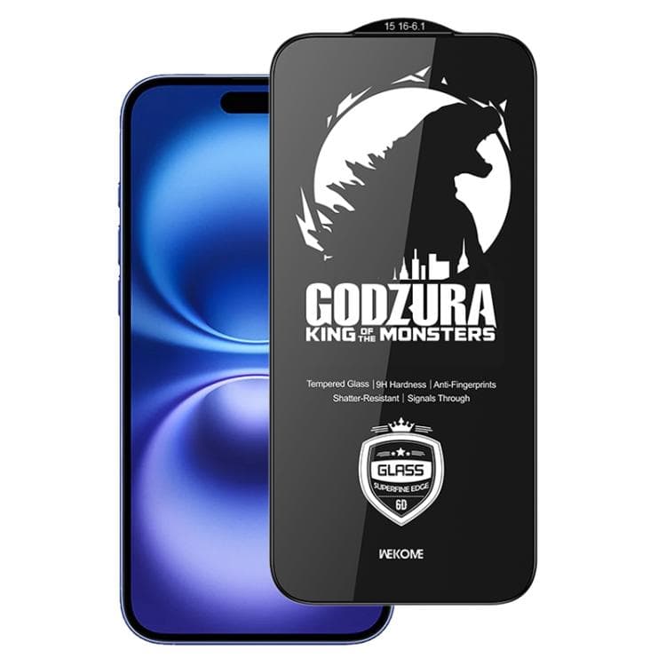 For iPhone 16 / 15 WK WTP-122 6D Curved Ultra-Fine Edge HD Full-Screen Tempered Glass Film(Transparent) - Immagine 1