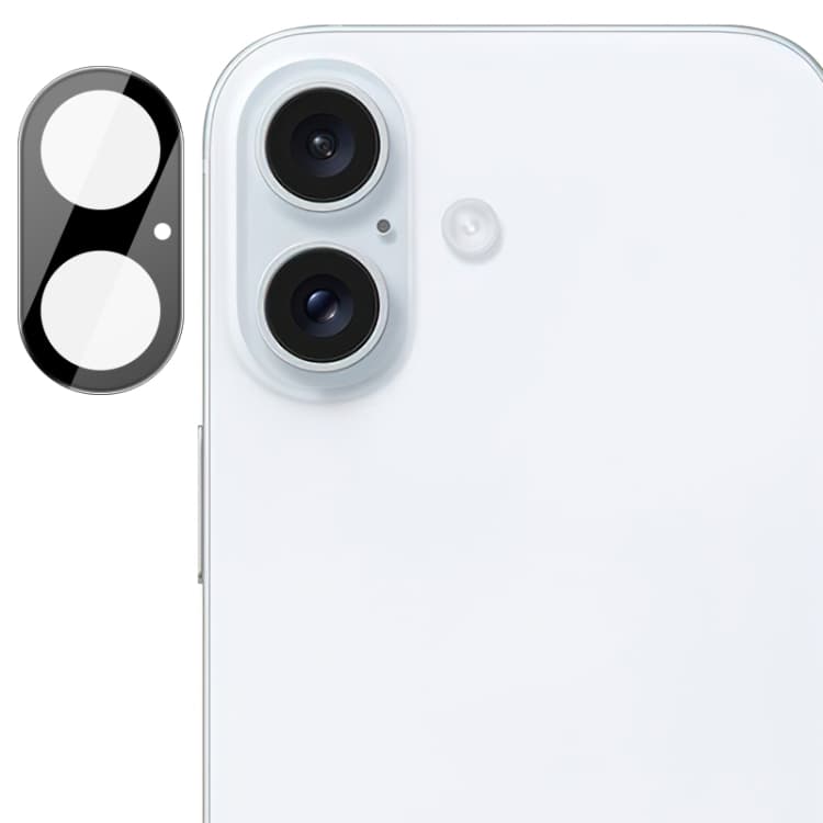 For iPhone 16 / 16 Plus imak High Definition Integrated Glass Lens Film Black Version - Immagine 1