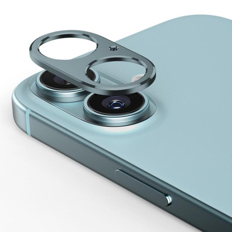 For iPhone 16 / 16 Plus XDcase Titanium Alloy Hollow Camera Lens Protector(Green) - Immagine 1
