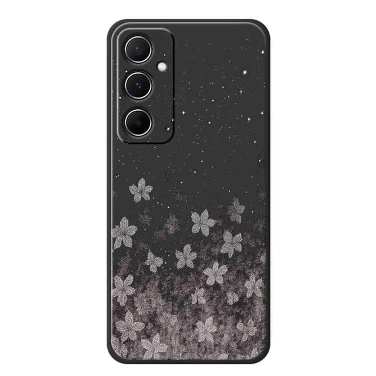 For iPhone 16 A Series Minimalist TPU Creative Painted Phone Case(Black A0945) - Immagine 1