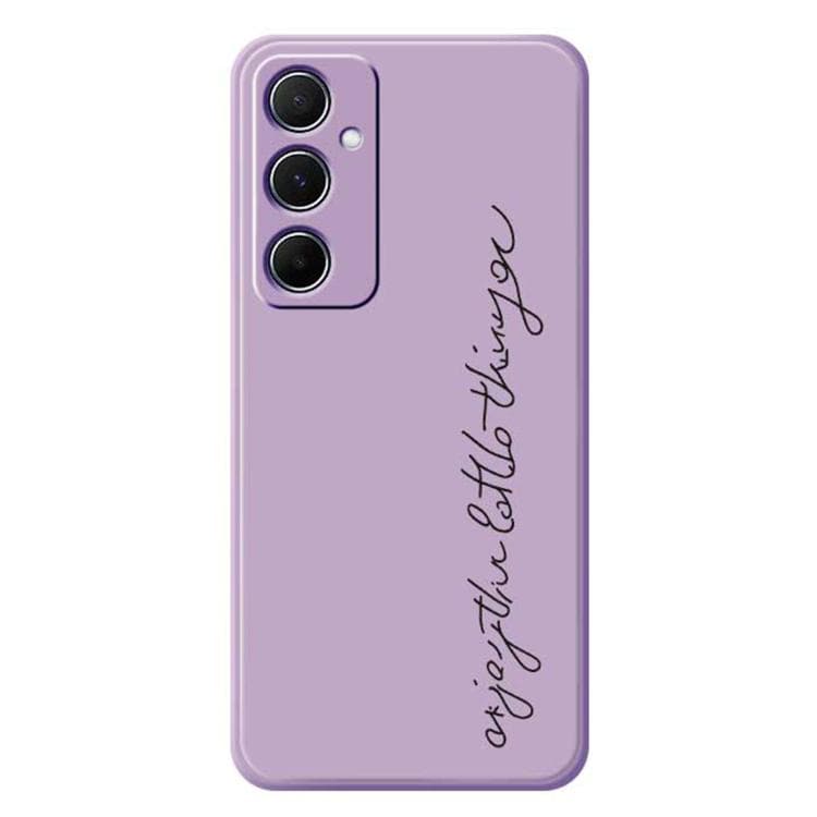 For iPhone 16 B Series Minimalist TPU Creative Painted Phone Case(Purple A1004) - Immagine 1