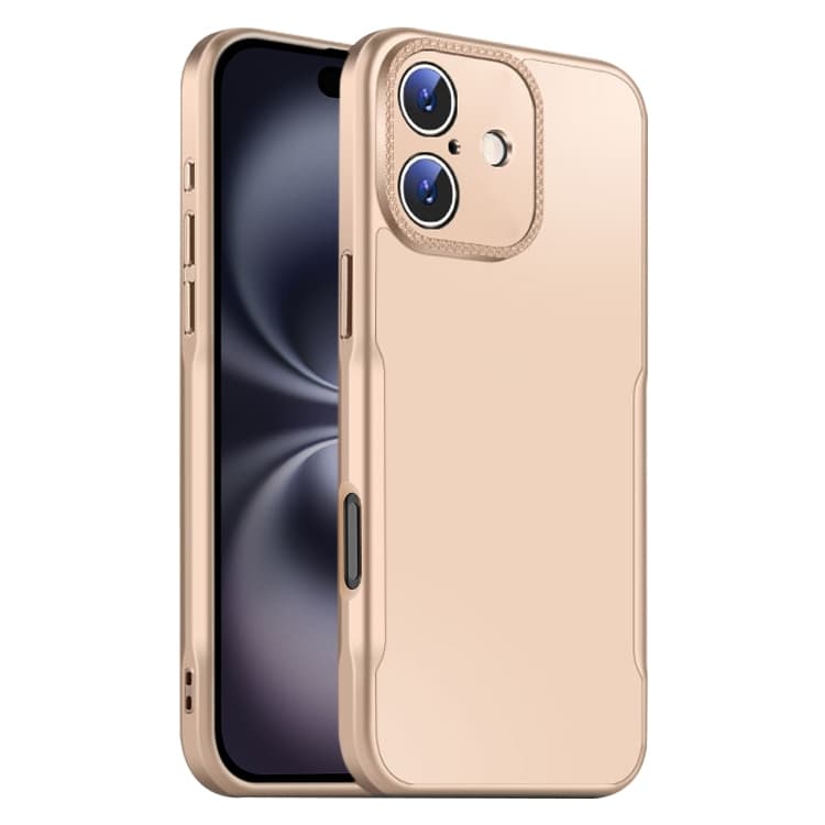 For iPhone 16 Blade Slim AG Matte Shockproof Phone Case(Desert Gold) - Immagine 1