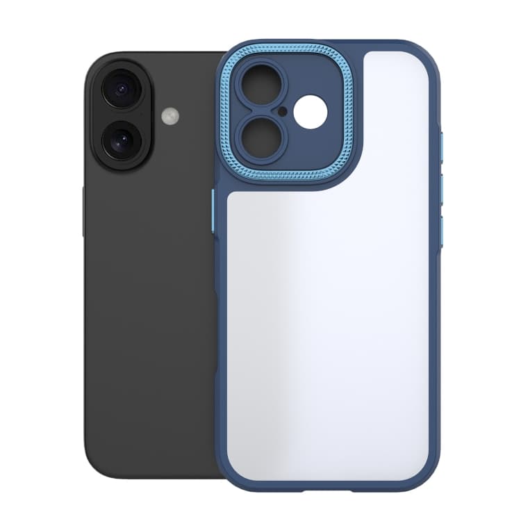 For iPhone 16 Bodyguard Micro Matte PC Hybrid TPU Phone Case(Blue) - Immagine 1