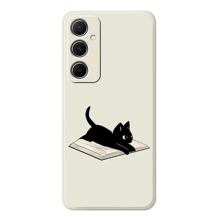 For iPhone 16 C Series Minimalist TPU Creative Painted Phone Case(White A1013) - Immagine 1