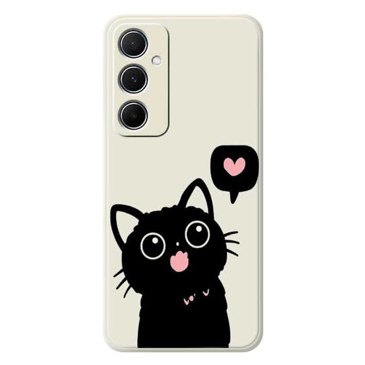 For iPhone 16 C Series Minimalist TPU Creative Painted Phone Case(White A1036) - Immagine 1