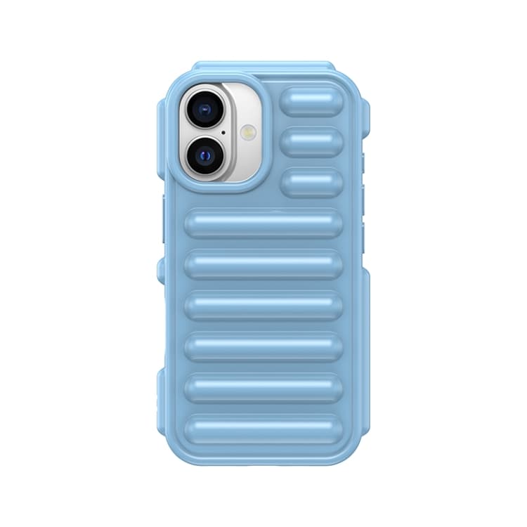 For iPhone 16 Capsule Series Candy Color TPU Phone Case(Blue) - Immagine 1