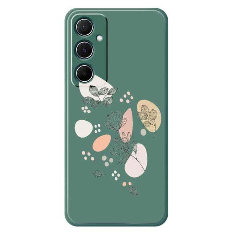 For iPhone 16 F Series Minimalist TPU Creative Painted Phone Case(Green A1089) - Immagine 1