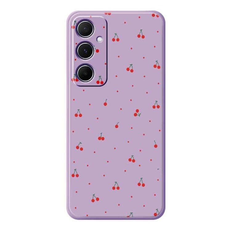 For iPhone 16 F Series Minimalist TPU Creative Painted Phone Case(Purple A1096) - Immagine 1