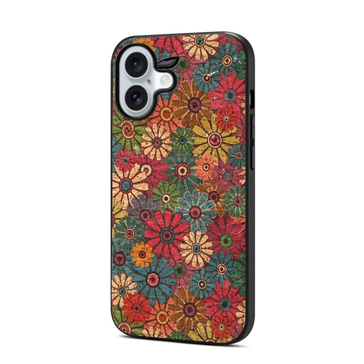 For iPhone 16 Four Seasons Flower Language Series TPU Phone Case(Spring Green) - Immagine 1