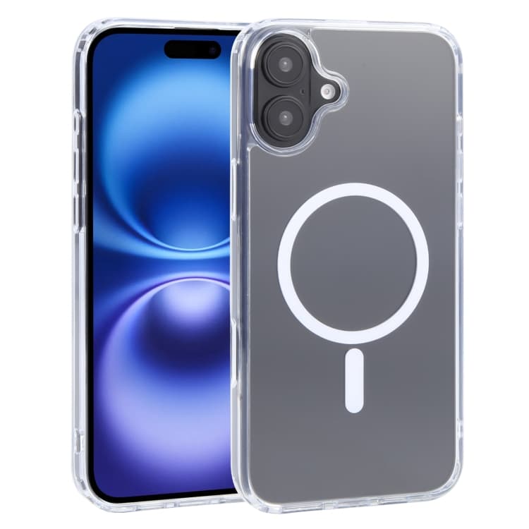 For iPhone 16 GEBEI MagSafe Magnetic Transparent Phone Case(Transparent) - Immagine 1