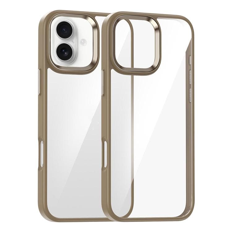For iPhone 16 Kalebol Gold Shield PC Hybrid TPU Phone Case(Desert Gold) - Immagine 1