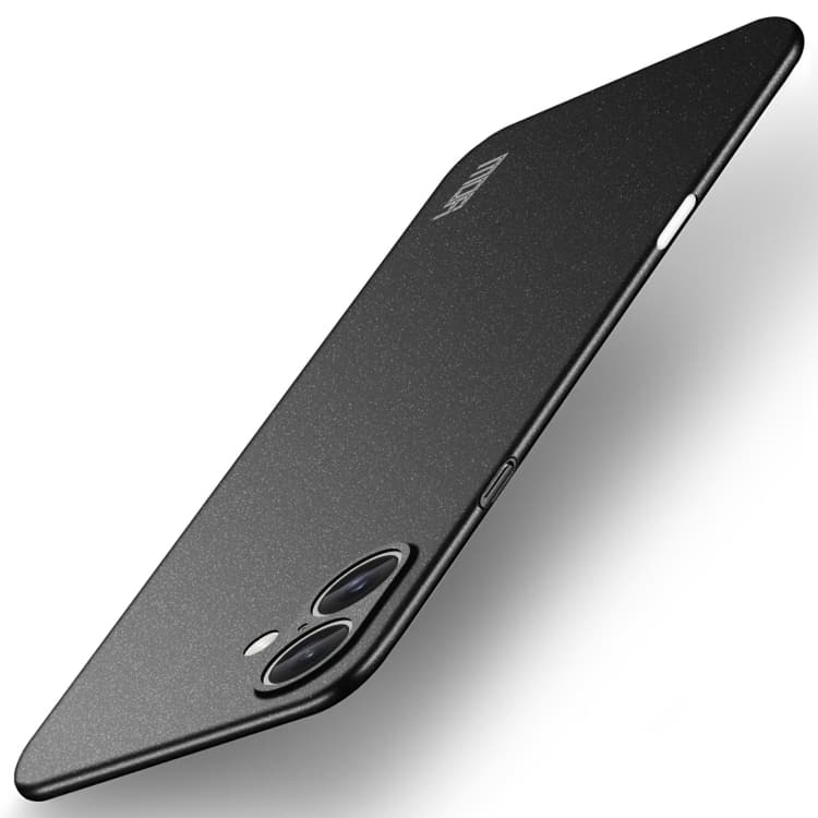 For iPhone 16 MOFI Fandun Series Frosted PC Ultra-thin All-inclusive Phone Case(Black) - Immagine 1