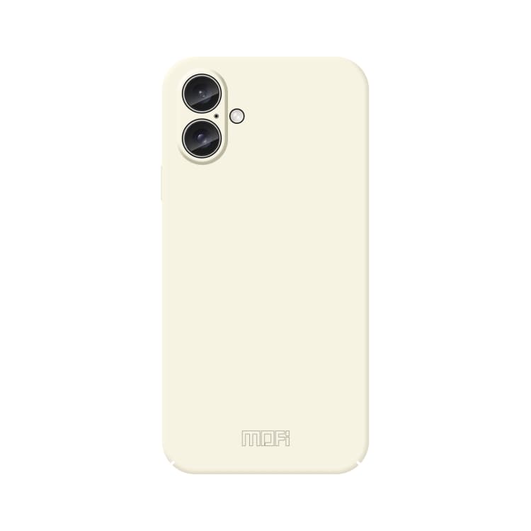 For iPhone 16 MOFI Qin Series Skin Feel All-inclusive PC Phone Case(Beige) - Immagine 1
