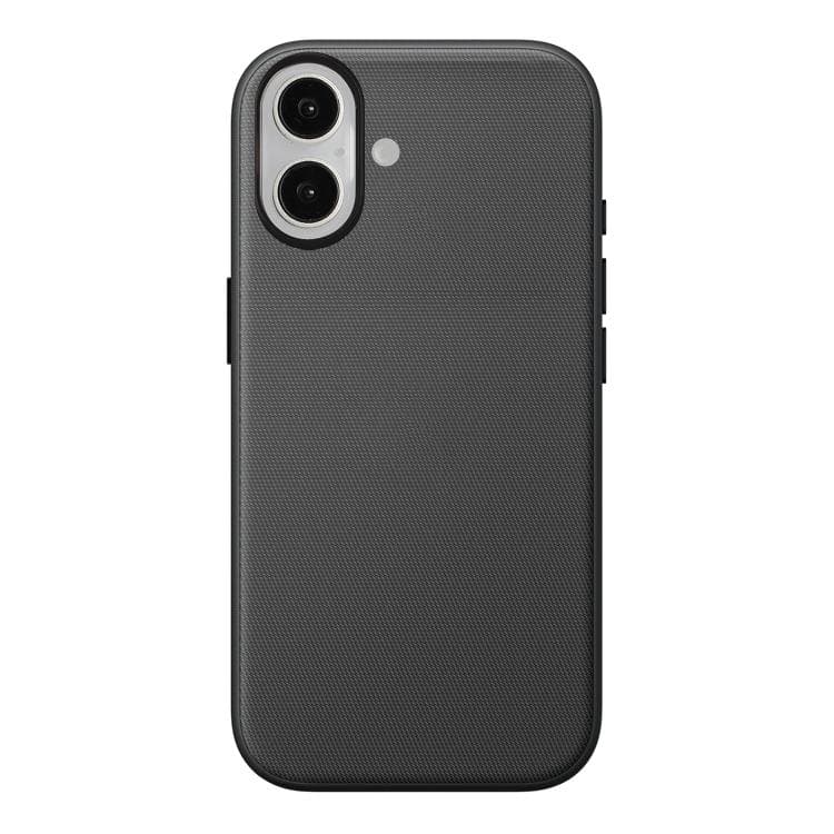 For iPhone 16 Official Tech Fabric Texture Side-Stick TPU Magnetic Phone Case, No AI Camera Button(Black) - Immagine 1