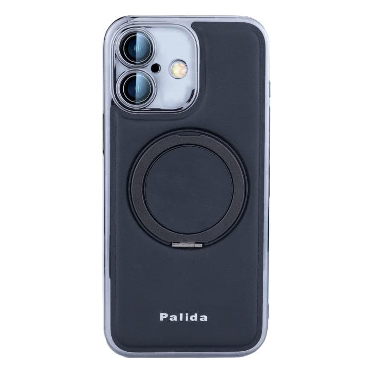 For iPhone 16 Palida M1 360 Degree Rotating Holder Magnetic Phone Case(Black) - Immagine 1