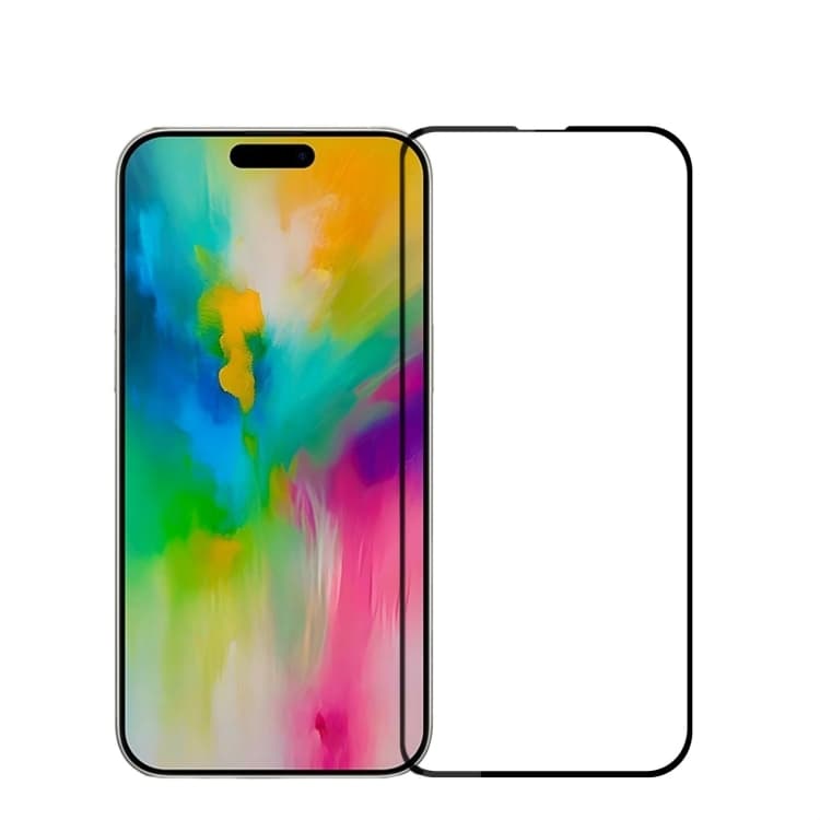 For iPhone 16 PINWUYO 9H 2.5D Full Screen Tempered Glass Film(Black) - Immagine 1