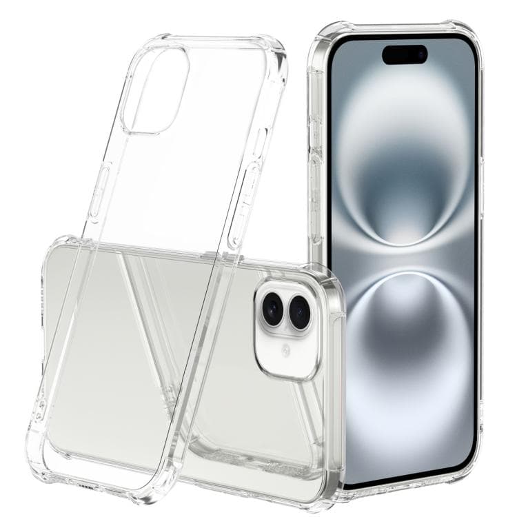 For iPhone 16 Rhino Shield Series TPU Shockproof Phone Case(Transparent) - Immagine 1