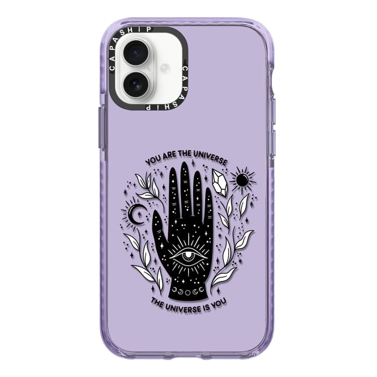 For iPhone 16 Simple Illustration Pattern Full Coverage Phone Case(Cosmic Eye A) - Immagine 1