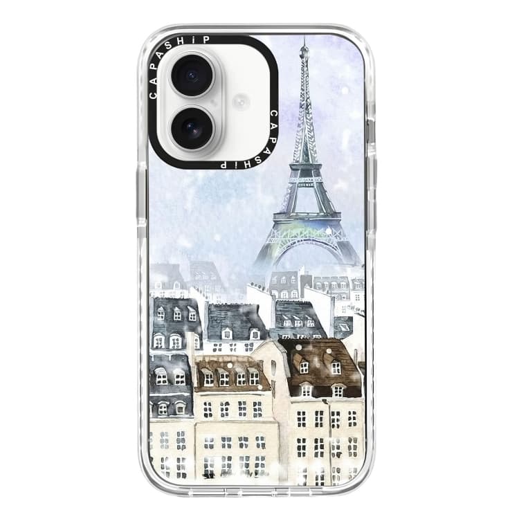 For iPhone 16 Simple Illustration Pattern Full Coverage Phone Case(Earlysnow A) - Immagine 1