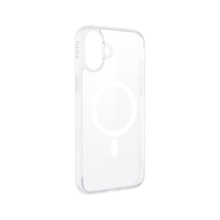 For iPhone 16 TOTUDESIGN PC-5 Crystal Shield Series Magsafe Magnetic Phone Case(Transparent) - Immagine 1