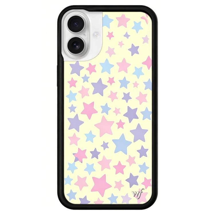 For iPhone 16 WildFlow Stars Series Pattern Phone Case(Colorful Stars) - Immagine 1
