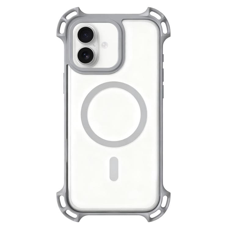 For iPhone 17 Drone-Style Four-Corner Shockproof Acrylic MagSafe Phone Case(Titanium Gray) - Immagine 1