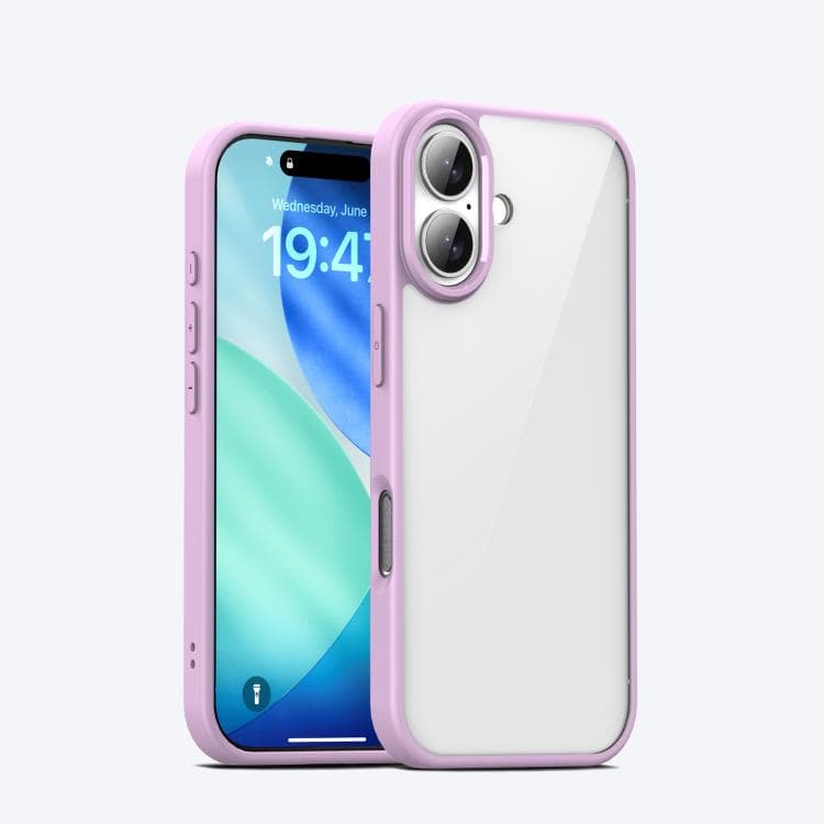 For iPhone 17 iPAKY Bright Color Series Shockproof PC+TPU Phone Case(Pink) - Immagine 1