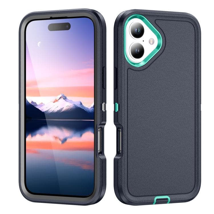 For iPhone 17 Life Waterproof Rugged Phone Case(Dark Blue + Light Blue) - Immagine 1