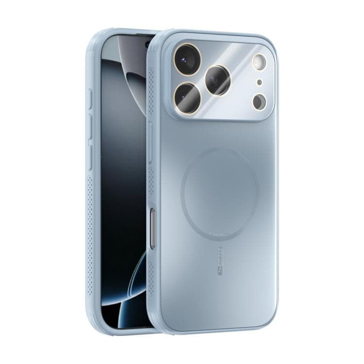 For iPhone 17 Pro ABEEL Heat Dissipation Frosted MagSafe Phone Case with Lens Film(Light Blue) - Immagine 1