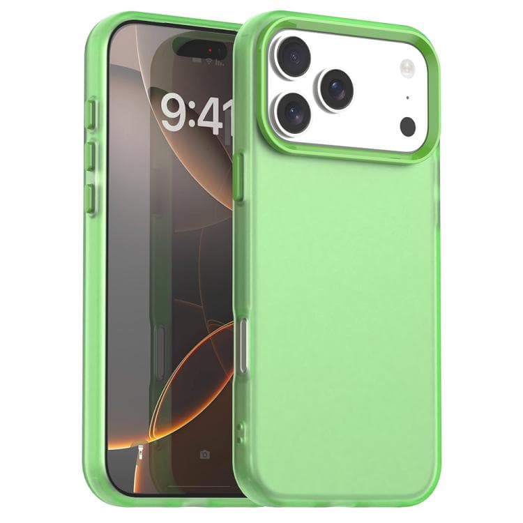 For iPhone 17 Pro Candy PC Hybrid TPU Shockproof Phone Case(Green) - Immagine 1